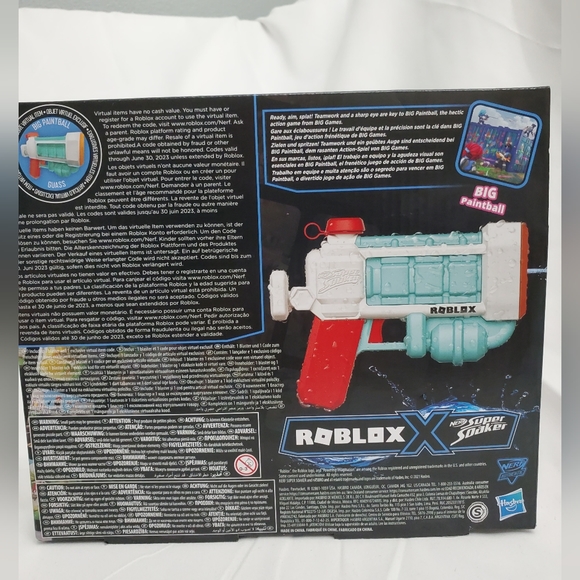 NERF. ROBLOX Super Soaker BIG Paintball: Guass Water Blaster - Picture 9 of 11
